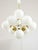Vintage Italian Brass and Opaline 10-Arm Chandelier, 1970s For Sale - Image 5 of 18