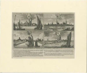 Sloten, Ijlst, Workum and Hindeloopen in the Netherlands, 1680, Paper