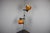 Hungarian Space Age Adjustable Double Floor Lamp in Orange and Brown Chrom, 1970s For Sale - Image 3 of 13