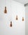 A rare set of four decorative swedish mid century copper ceiling pendants model "t-292" designed by hans-agne jakobsson...