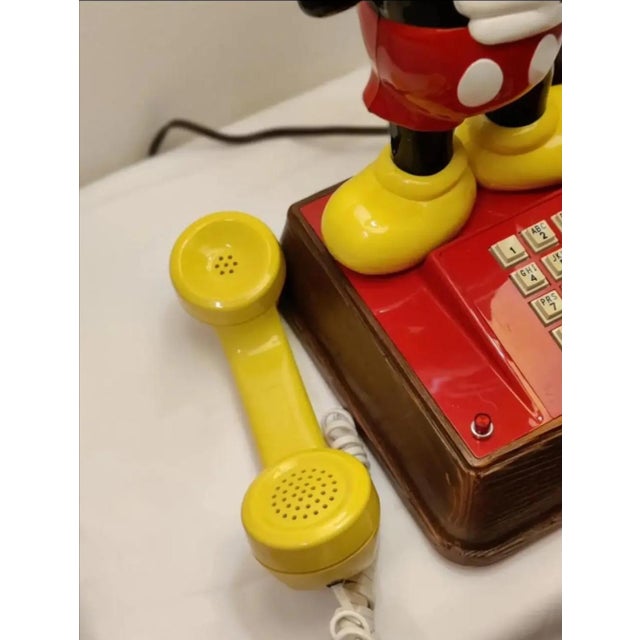1970s 1970s Mickey Mouse Telephone Table Lamp For Sale - Image 5 of 12