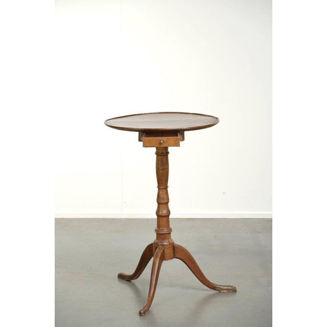 Antique English Side Table with Drawer For Sale - Image 3 of 11