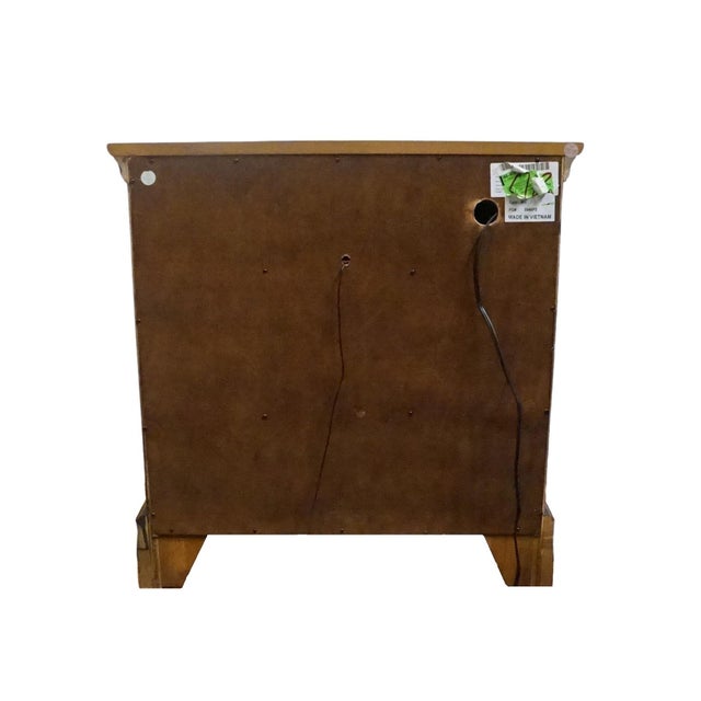 Aspenhome White Oak Contemporary Modern Spanish Revival 28" Two Drawer Nightstand 149-450 For Sale - Image 10 of 13