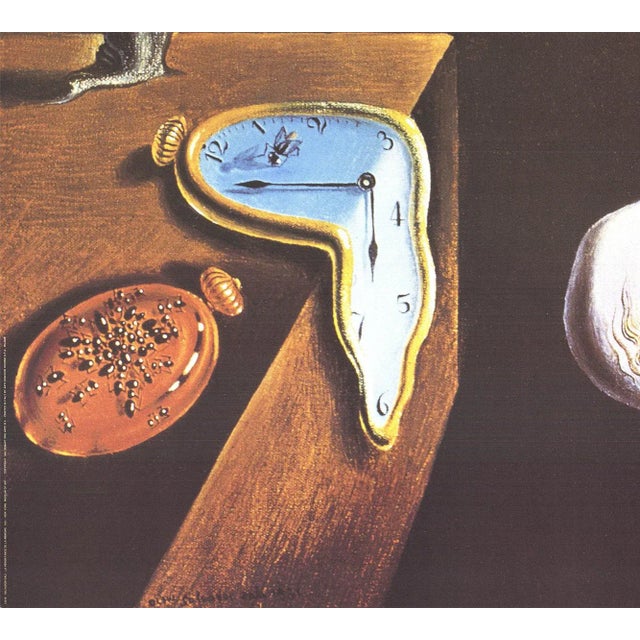 Salvador Dalí 1994 Salvador Dali 'The Persistence of Memory' Surrealism Offset Lithograph For Sale - Image 4 of 5