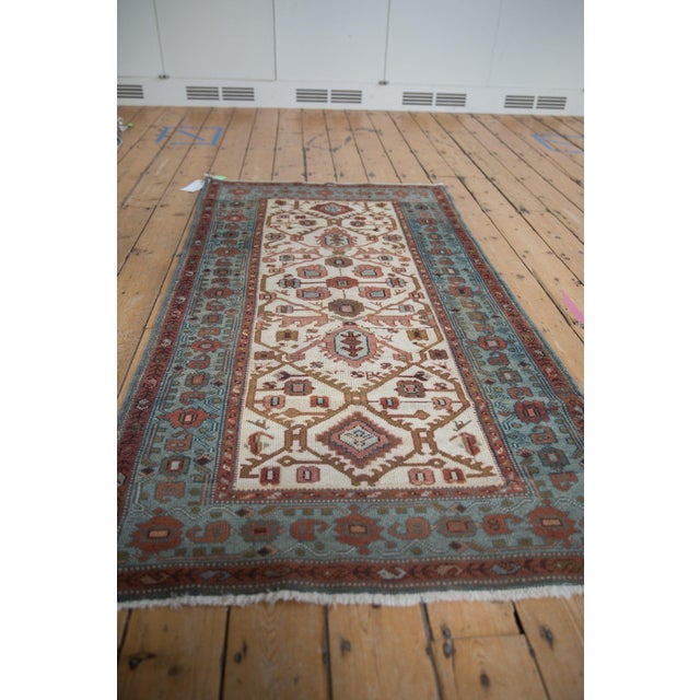 Traditional Vintage Distressed Hamadan Rug Runner - 3'3" x 6'2" For Sale - Image 3 of 8