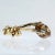 Modernist Biomorphic 14K Gold Yellow Diamond & Baroque Pearl Brooch or Pin For Sale - Image 9 of 10
