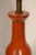 Mid-Century Orange Pottery Lamp For Sale In New York - Image 6 of 8