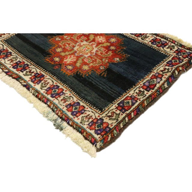 76204 Vintage Persian Tabriz Scatter Rug with Federal American Traditional Style 01'06 X 02'00. Immersed in Persian...