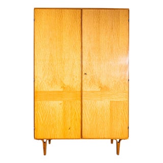 Mid-Century Blonde Birch Wardrobe, 1960s For Sale