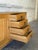 Oak Low Sideboard Credenza With Four Drawers and Two Doors Danish Mid-Century Modern 1970s For Sale - Image 9 of 12