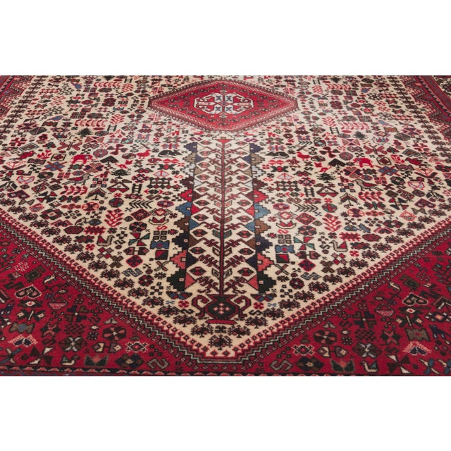 Mid 20th Century Vintage Persian Afshar Rug, 05'09 X 08'03 For Sale - Image 5 of 10