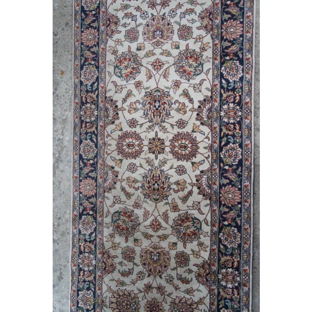 Vintage Wool Floral Runner For Sale - Image 4 of 8