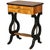 19th Century Lyra Sewing Table in Black Cherry Wood, 1820, in Good conditions. Designed before 1890