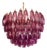 Amethyst Murano Glass Poliedri Candelier, 1990s For Sale
