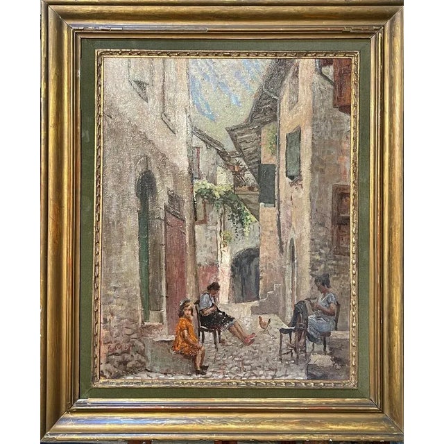 Nalin, Interior Scene, 20th Century, Oil Painting on Panel, Framed For Sale - Image 8 of 8