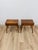 This fun and characterful pair of vintage atomic MCM nightstands are a playful and distinctive mid-century modern bedroom...