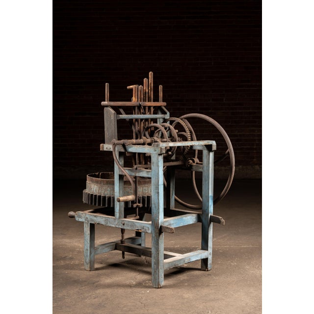 C. 1860s Rotating Wood and Cast Iron Meat Chopper For Sale - Image 4 of 13