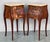 Antique Louis XV French Marquetry Marble Top Nightstands, Set of 2 For Sale - Image 18 of 18