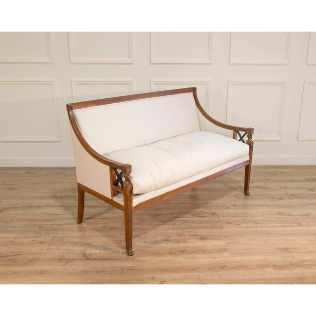 19th Century Swedish Salon Suite with Sofa and Pair of Armchairs For Sale - Image 14 of 15