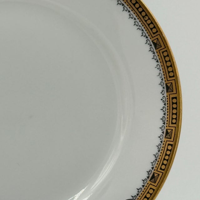 Rosenthal Antique Rosenthal Bavaria Greek Key Gilt Bread Plates, 6” (C. 1920s–30s) - Set of 8 For Sale - Image 4 of 7
