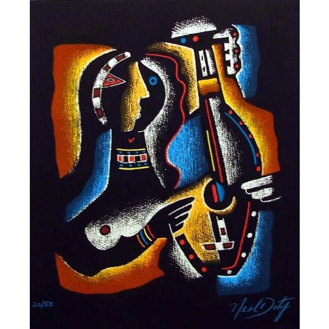 1990s Neal Doty Monterrey Jazz 6pc Set Music Suite Signed Fine Art For Sale - Image 15 of 18