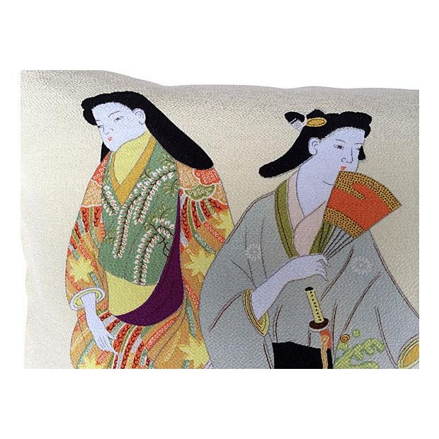 Silk Japanese Geisha Pillow Chairish