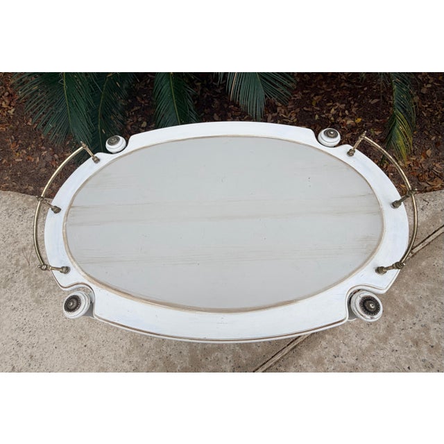 1970s Vintage Gustavian Style Bar Cart For Sale - Image 5 of 10