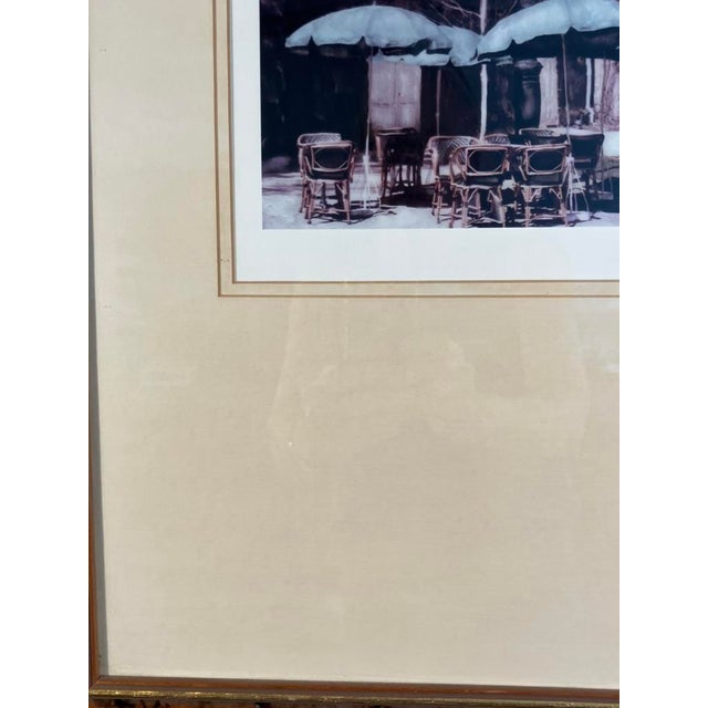 Late 20th Century Ernesto Rodríguez Hand-Colored Photograph – Outdoor Café Scene, Signed For Sale - Image 5 of 7