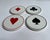Vintage Modern "Ace" Ceramic Coasters, Set of 4 For Sale - Image 17 of 17