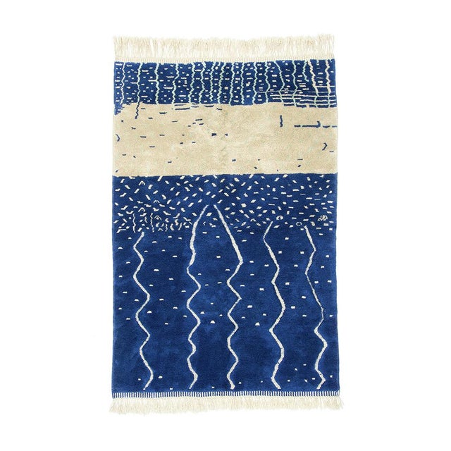 Hand-Knotted Wool Rug by Azele Studio For Sale - Image 10 of 10