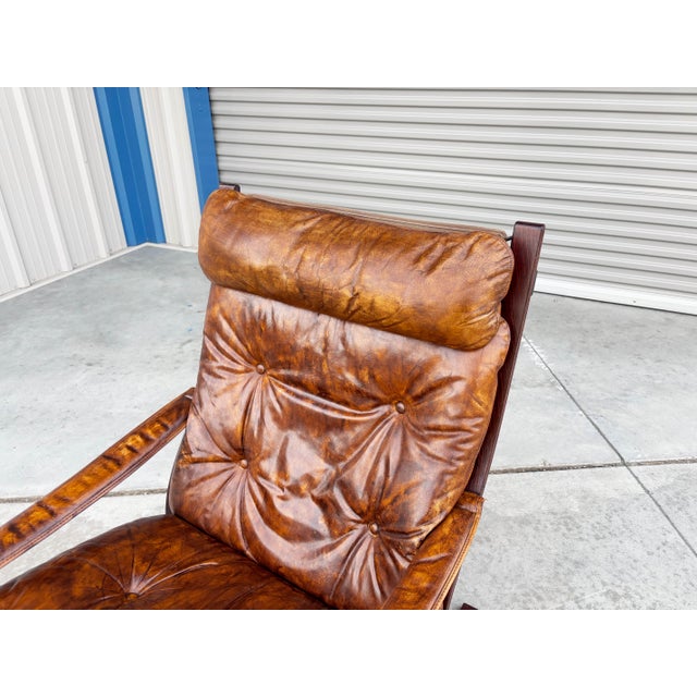 1960s Mid Century "Siesta" Chair & Ottoman by Ingmar Relling for Westnofa For Sale - Image 9 of 15