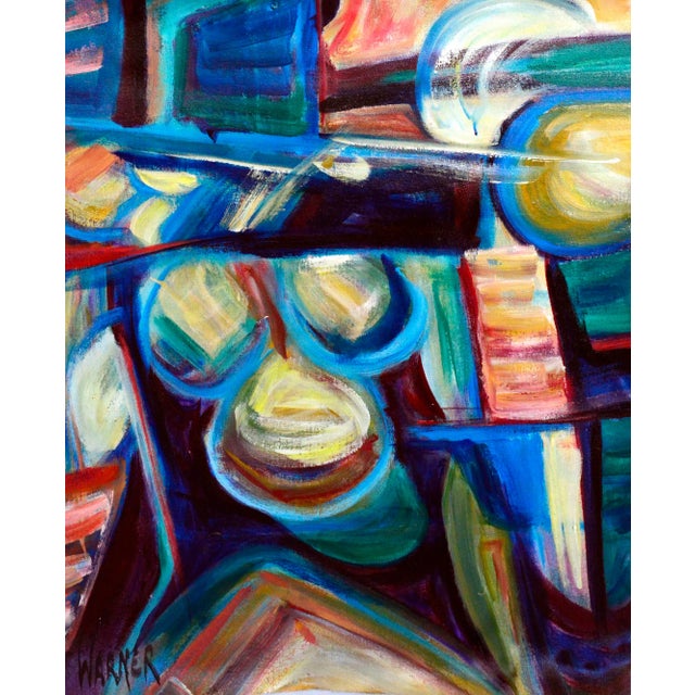 1960s Artists Studio Abstract by Doris Warner For Sale - Image 5 of 5