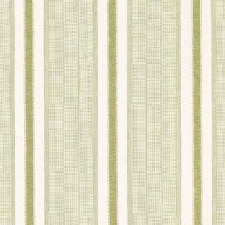 Schumacher X A Rum Fellow Ipala Stripe Wallpaper In Fern For Sale