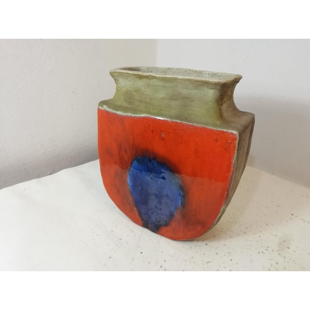 Vintage Ceramic Vase by Guido Gambone, Italy, 1950s For Sale - Image 9 of 9