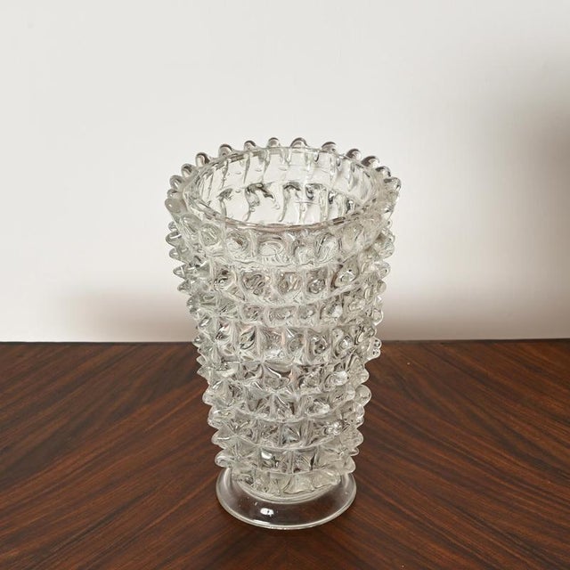 Large Italian Rostrato Murano Glass Vase by Ercole Barovier, Italy, 1940s For Sale - Image 15 of 16