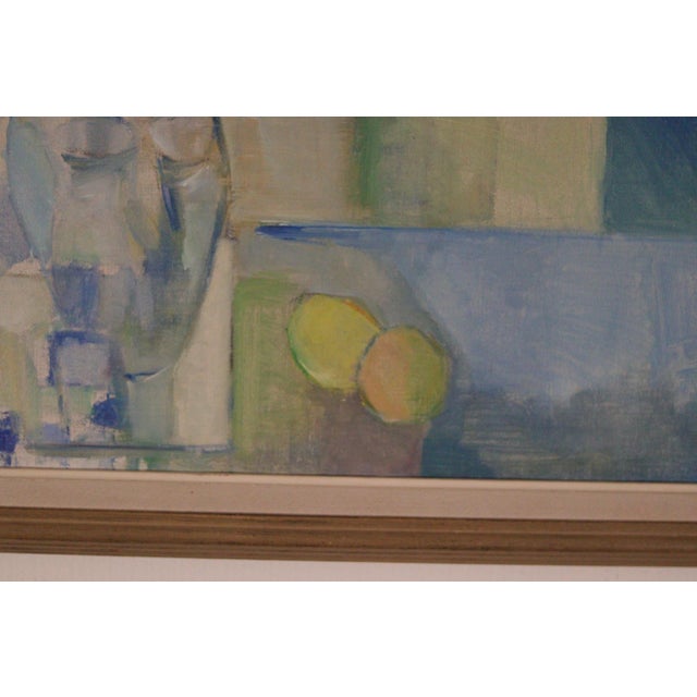 Blue and Green, 1970s, Oil on Canvas, Framed For Sale - Image 17 of 18