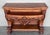 French Biedermeier Mahogany Carved Console Table With Drawer For Sale - Image 6 of 13