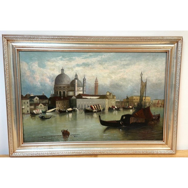 19th-Century Italian Venetian Capriccio of the Bacino di San Marco For Sale In West Palm - Image 6 of 18