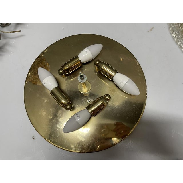 Murano Glass Flush Mounts, 1980s, Set of 2 For Sale - Image 4 of 10