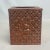 Art Nouveau Mid-Century Hollywood Regency Faux Woven Basket Metal Tissue Box Cover For Sale - Image 3 of 9