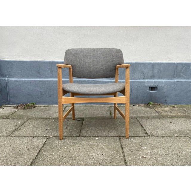 Armchair in Oak by Axle Bender Madsen for Fritz Hansen, 1960s For Sale - Image 11 of 11