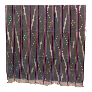 Vintage Baoule African "Sassandra Dawn" Ikat Throw For Sale