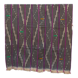 Vintage Baoule African "Sassandra Dawn" Ikat Throw