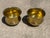 Hammered Brass Planters hold a 10" plant - A Pair