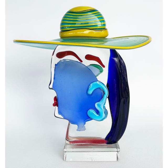 Murano Glass Sculpture After Picasso by Renato Anatra, Signed C1980 For Sale In Miami - Image 6 of 13