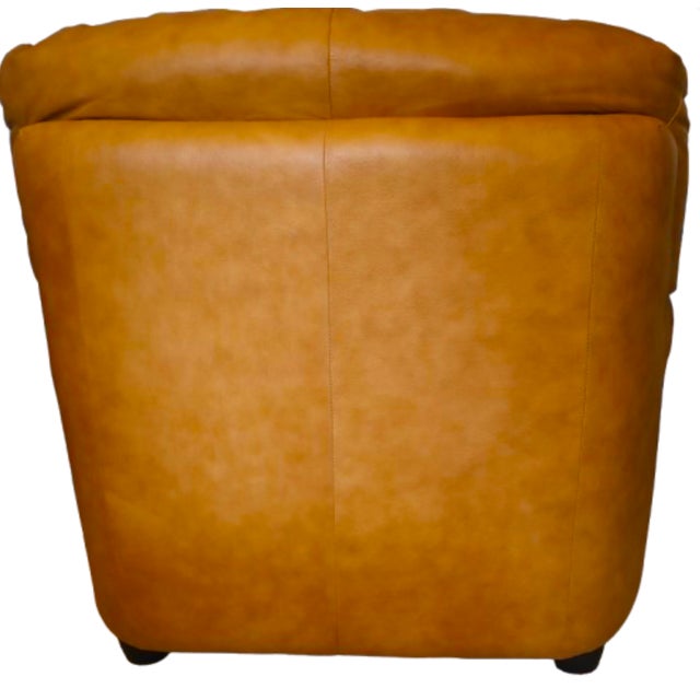 Traditional Chateau d'Ax Italian Leather Armchair Y2k For Sale - Image 3 of 18