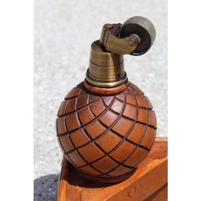 Vintage Rattan Coffee Table / Ottoman Base – Boho Coastal Charm on Casters For Sale - Image 9 of 12