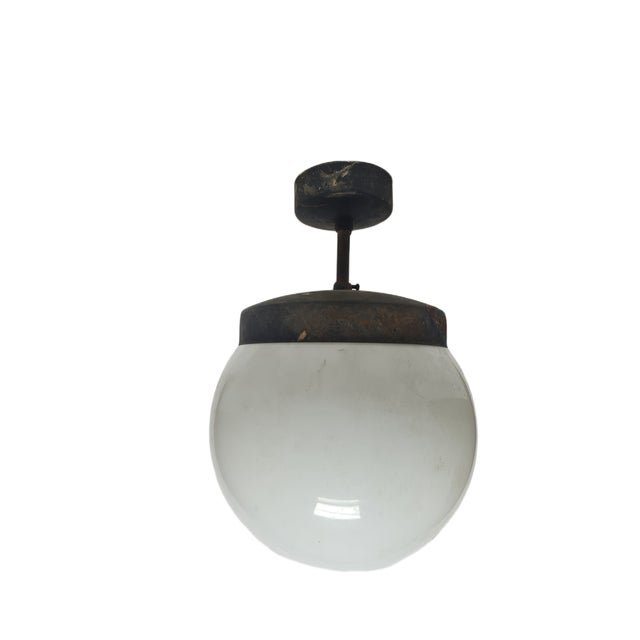 1950s Art Deco Pendant Lamp, Poland, 1950s For Sale - Image 5 of 5