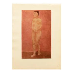 1948 After Pablo Picasso "Grand Nu Rose" First Edition Period Parisian Offset Lithograph