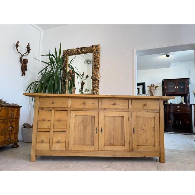 Antique Apothecary Shop Cabinet in Softwood For Sale - Image 11 of 11